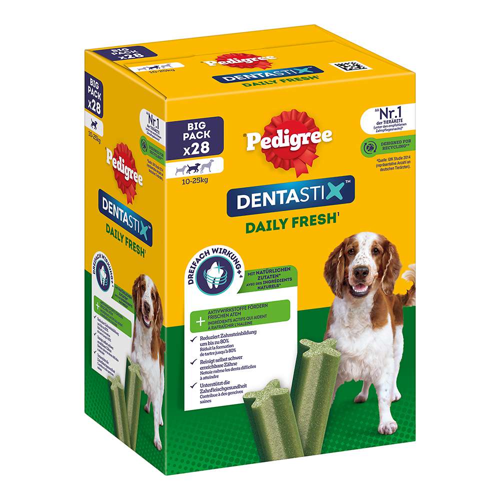 Pedigree Dentastix Tägliche Frische Multipack für mittelgroße 