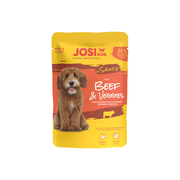 JosiDog Beef & Veggies in Sauce