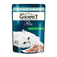 Gourmet Perle Streifen Forelle + Spinat Gourmet Perle Streifen Forelle + Spinat