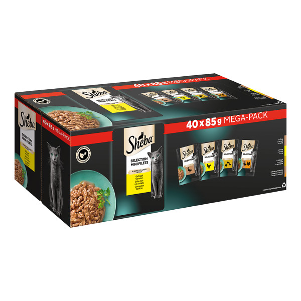 Sheba MULTIPACK SELECTION IN SAUCE GEFLUEGEL VARIATION