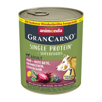 Animonda Gran Carno Superfoods mit Rind, Rote Beete, Brombeeren & Löwenzahn Animonda Gran Carno Superfoods mit Rind, Rote Beete, Brombeeren & Löwenzahn