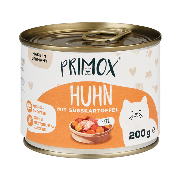 Primox Katzenfutter Huhn mit Süßkartoffel 6x200g