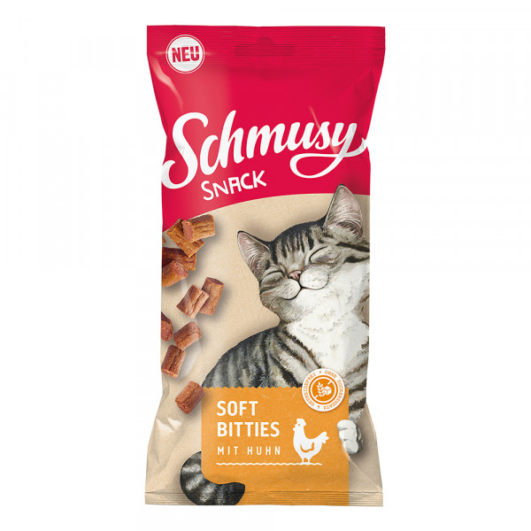 Schmusy Snack Soft Bitties mit Huhn