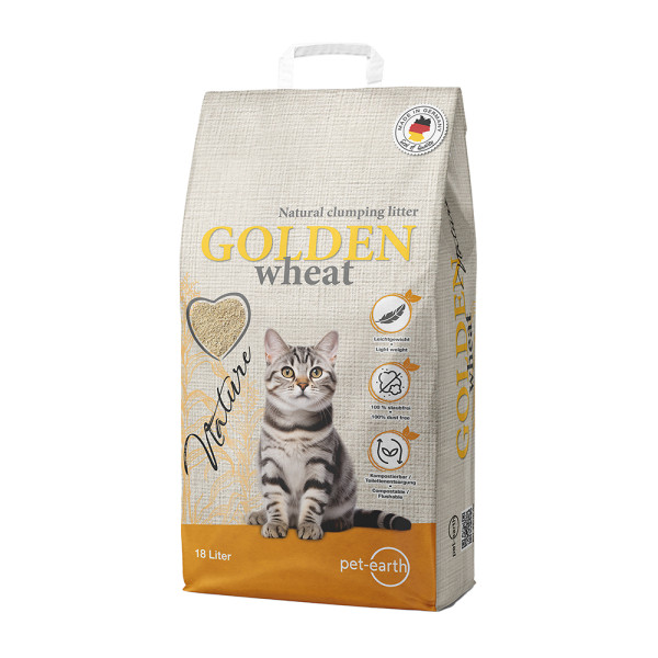 pet-earth GOLDEN wheat - Nature 18 L