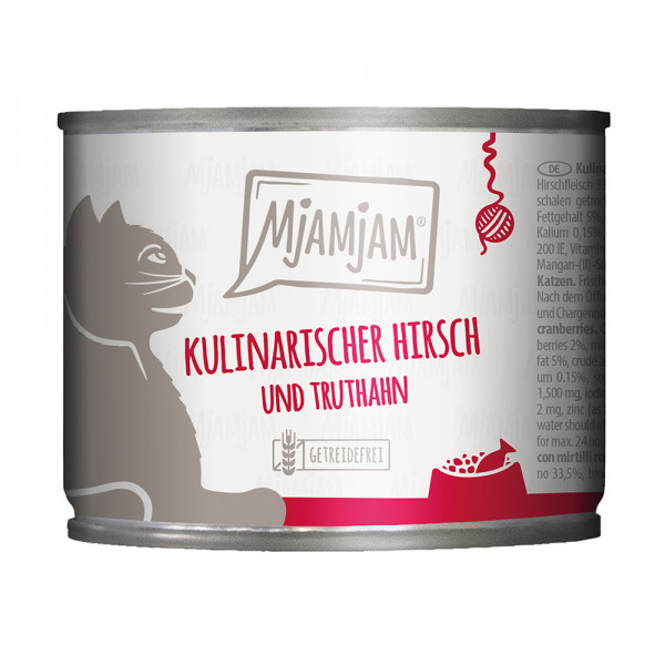 MjAMjAM kulinarischer Hirsch und Truthahn an frischen Cranberries