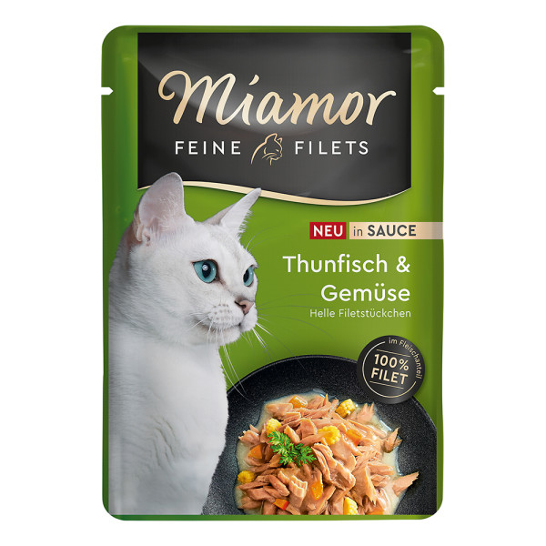 Miamor Feine Filets Thunfisch + Gemüse in Sauce