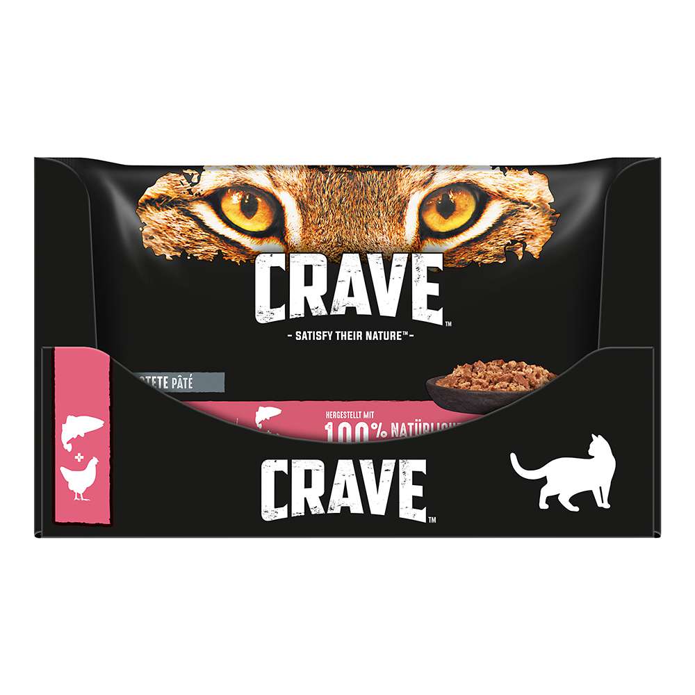 Crave Multipack mit Lachs & Huhn | Nassfutter | Katzenfutter | Katze ...