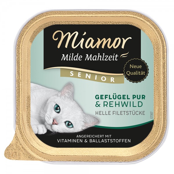 Miamor Milde Mahlzeit Senior Geflügel & Rehwild