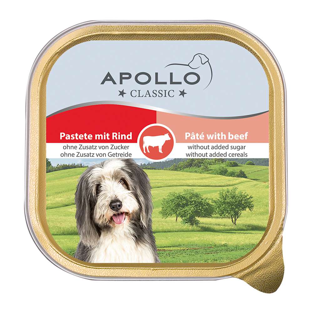 Apollo Pastete mit Rind | Nassfutter | Hundefutter | Hund 
