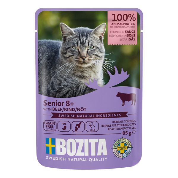Bozita Senior 8+ Häppchen in Sauce mit Rind