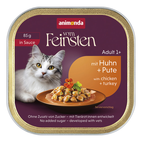 Animonda Vom Feinsten Katze Adult in Sauce Huhn & Pute