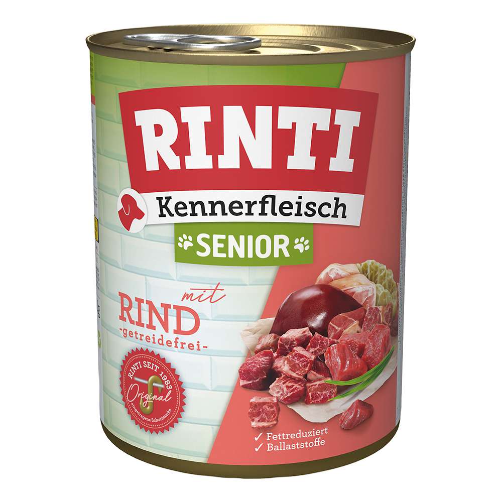 RINTI Kennerfleish Senior Beef 800 g met rundvlees voor oudere honden