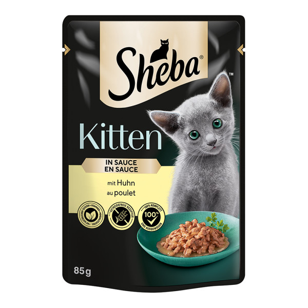 Sheba Kitten mit Huhn in Sauce