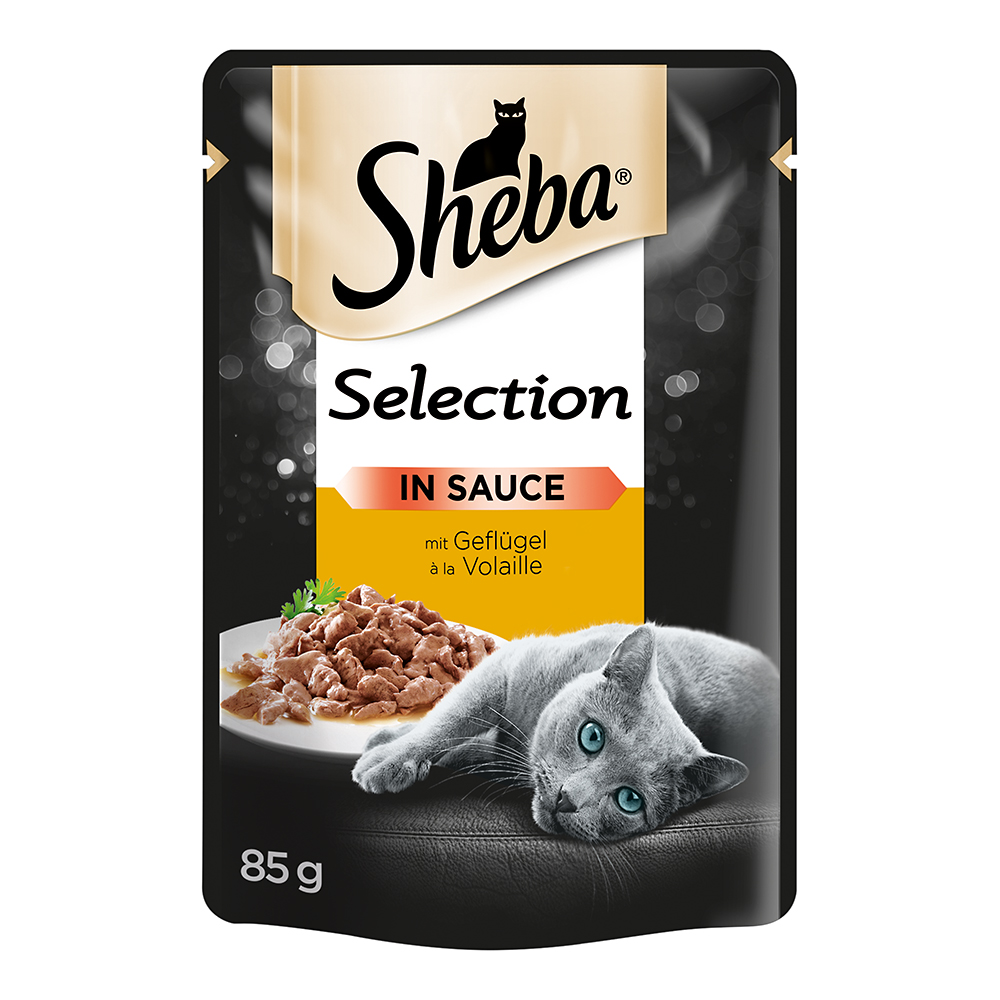 Sheba Selection in Sauce mit Geflügel Nassfutter Katzenfutter
