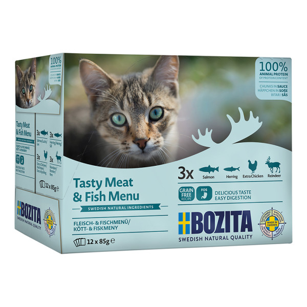 Bozita Pouch Multibox Fisch & Fleisch in Sauce