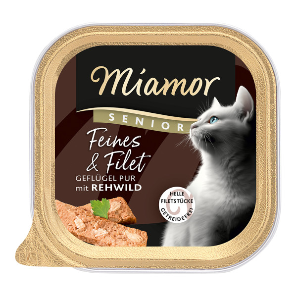 Miamor Feine Filets Senior Geflügel Pur&Reh