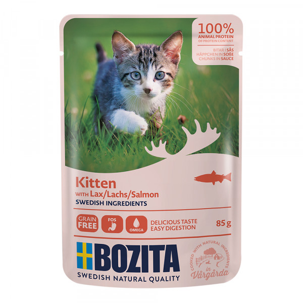 Bozita HiS mit Lachs für Kitten