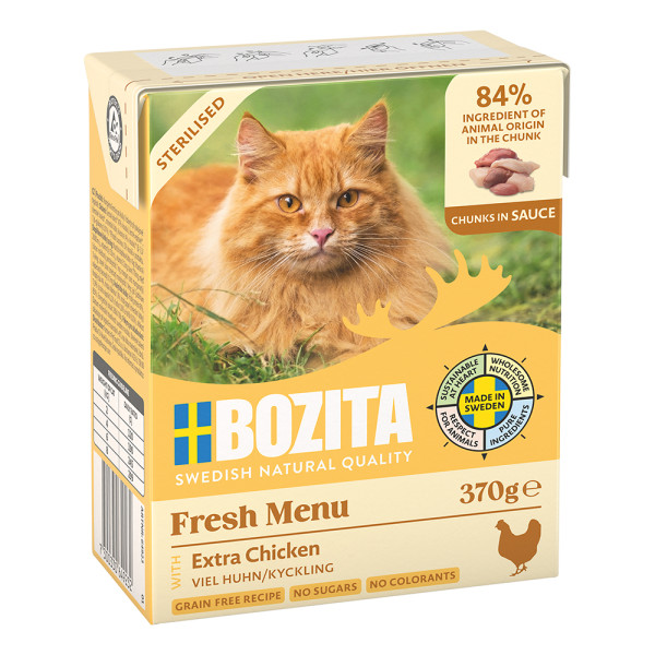 Bozita Häppchen in Sauce mit viel Huhn