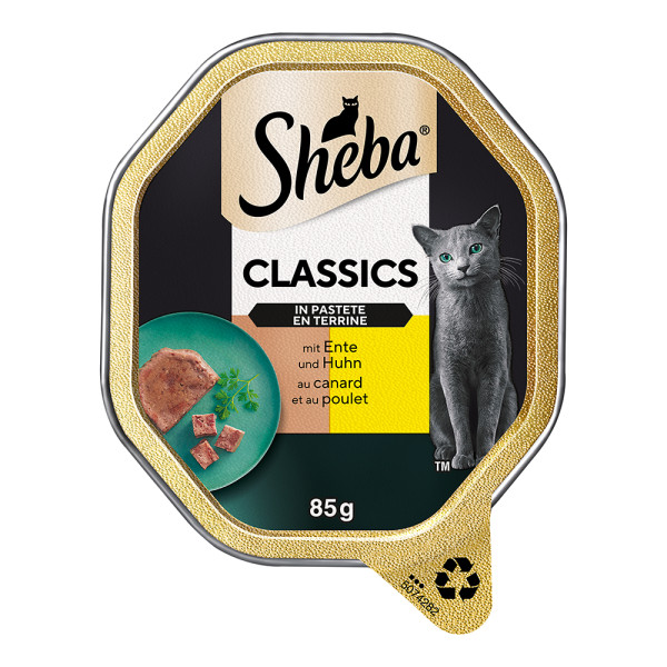 Sheba Classic Pastete Ente & Huhn