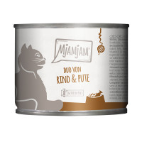 MjAMjAM DUO von leckerem Rind & guter Pute an gedämpftem Kürbis MjAMjAM DUO von leckerem Rind & guter Pute an gedämpftem Kürbis