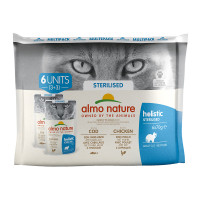 Almo Nature Sterilised Multipack 3x Kabeljau + 3x Huhn Almo Nature Sterilised Multipack 3x Kabeljau + 3x Huhn