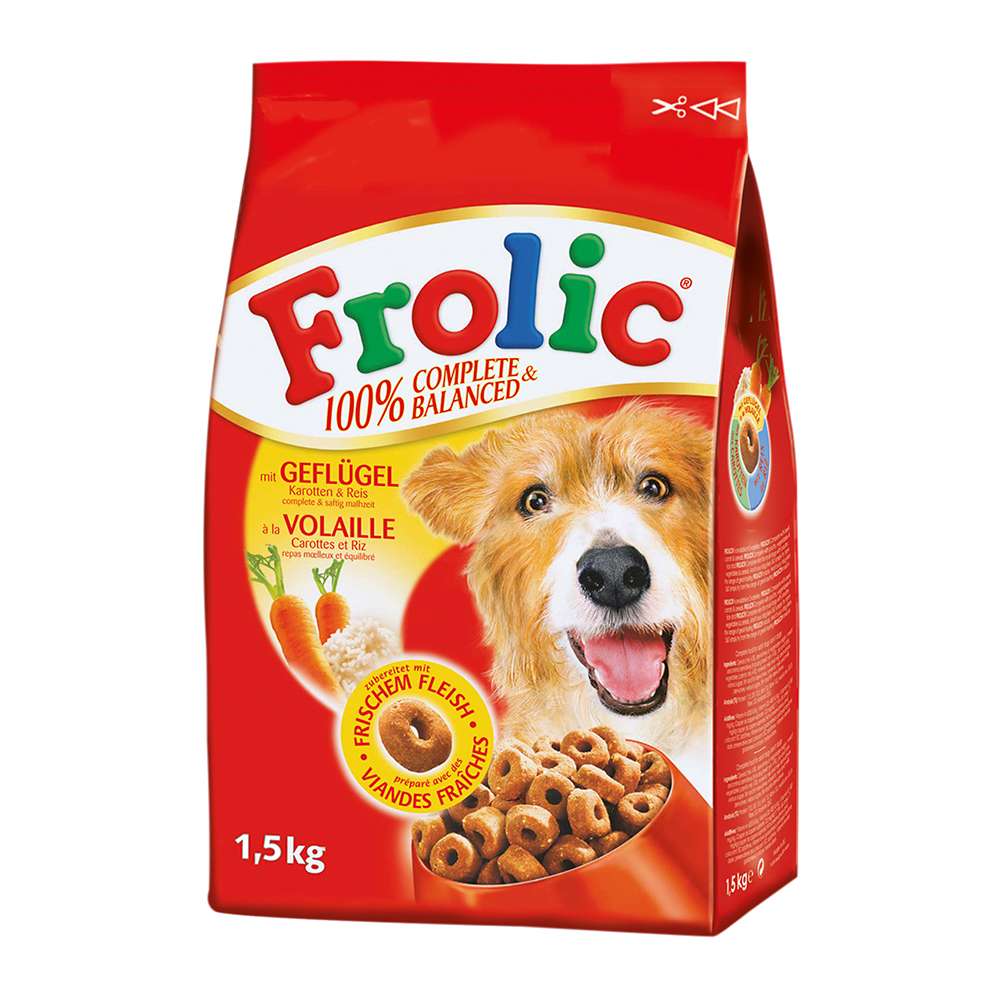 Frolic mit Geflügel, Gemüse und Reis Trockenfutter Hundefutter