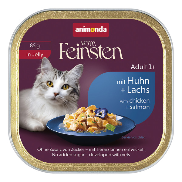 Animonda Vom Feinsten Katze Adult in Gelee Huhn & Lachs
