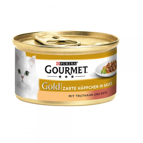 Gourmet Gold zarte Häppchen in Sauce mit Truthan&Ente