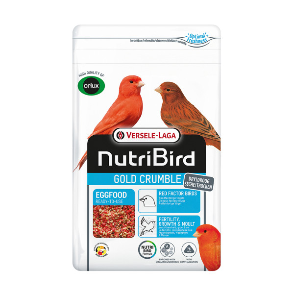 NutriBird NutriBird Gold Crumble Rotfaktorige Vögel