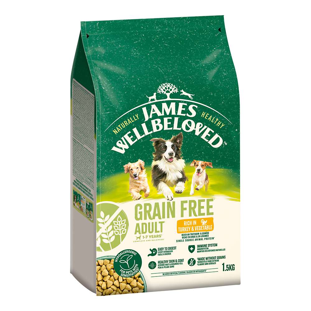 James Wellbeloved Grain Free Reich an Truthahn & Gemse