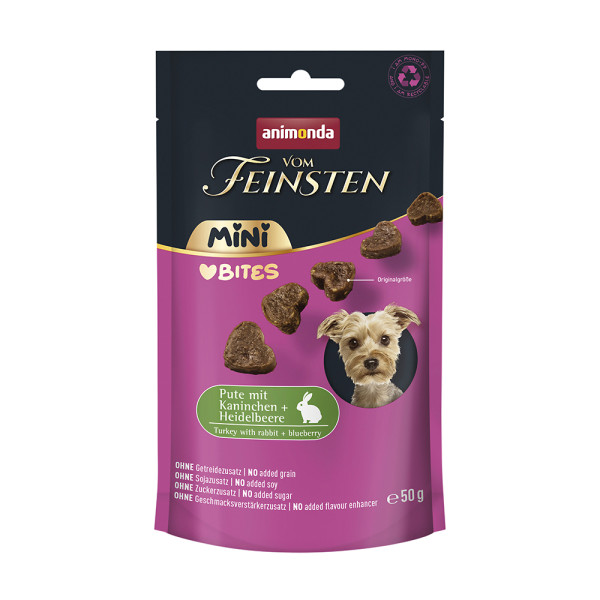 Animonda Vom Feinsten Mini Love Bites Pute mit Kaninchen & Heidelbeere