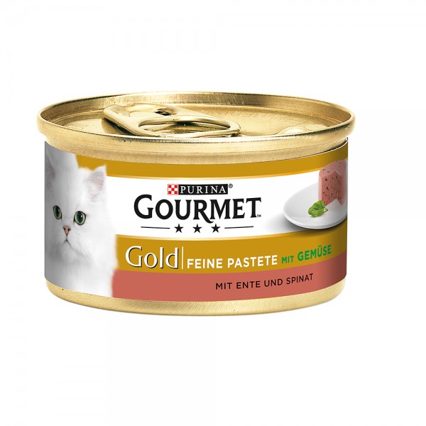 Gourmet Gold Feine Pastete mit Ente & Spinat