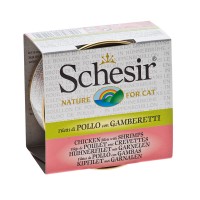 Schesir Cat Brühe Hühnerfilet mit Garnelen Schesir Cat Brühe Hühnerfilet mit Garnelen