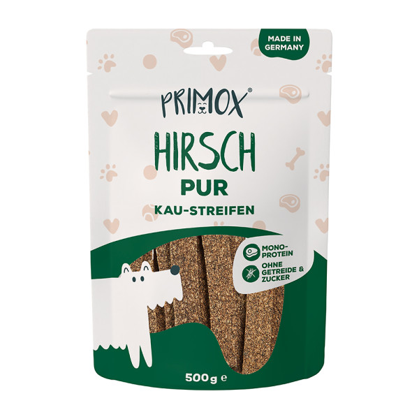 Primox Kaustreifen Hirsch pur 500g