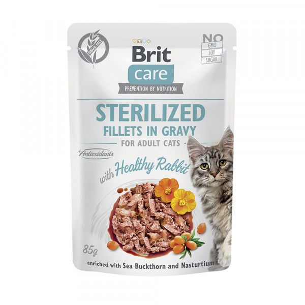 Brit Care Cat Fillets Rabbit-Sterilized