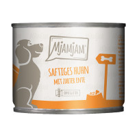 MjAMjAM saftiges Huhn mit zarter Ente an Möhrchen und gekochter Hirse MjAMjAM saftiges Huhn mit zarter Ente an Möhrchen und gekochter Hirse