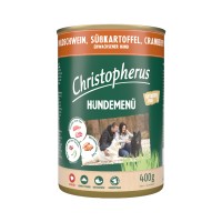 Allco Christopherus Hundemenü mit Wildschwein, Süßkartoffel & Cranberry Allco Christopherus Hundemenü mit Wildschwein, Süßkartoffel & Cranberry