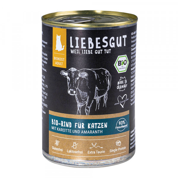 Liebesgut Bio Rind mit Karotte und Amaranth