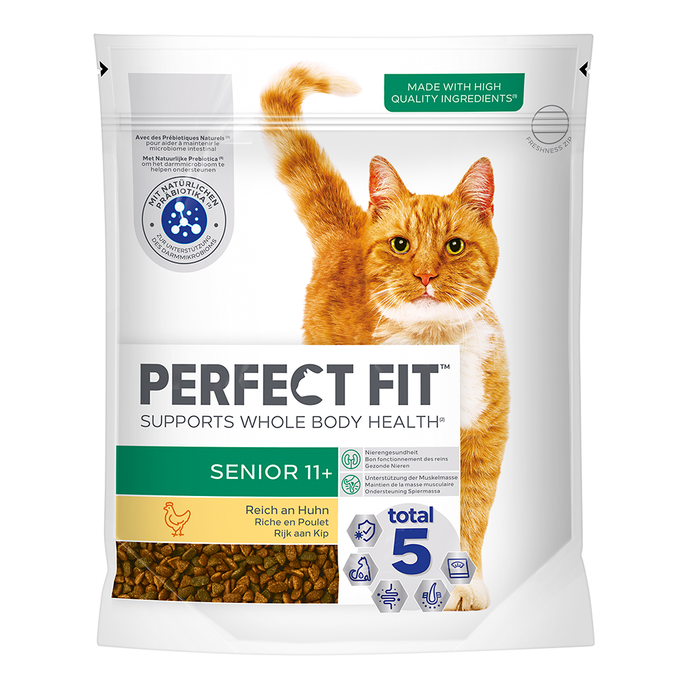 Perfect Fit Senior 11+ Reich an Huhn | Trockenfutter | Katzenfutter | Katze  | Sortiment | Stroetmann Tiernahrung