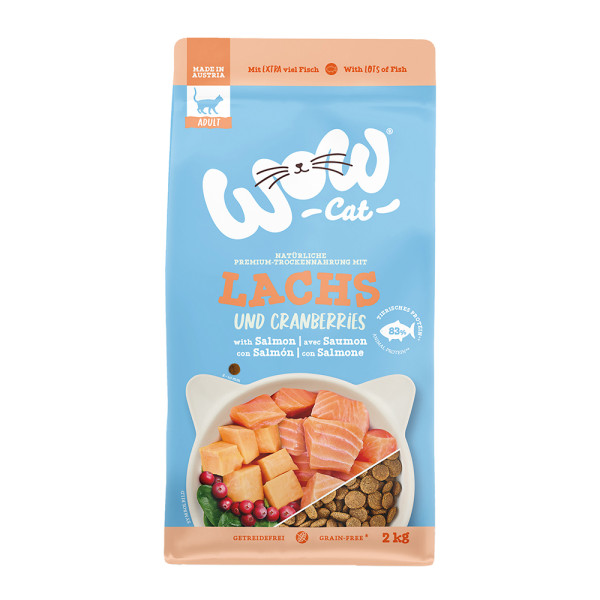 WOW CAT Trockennahrung Adult Lachs