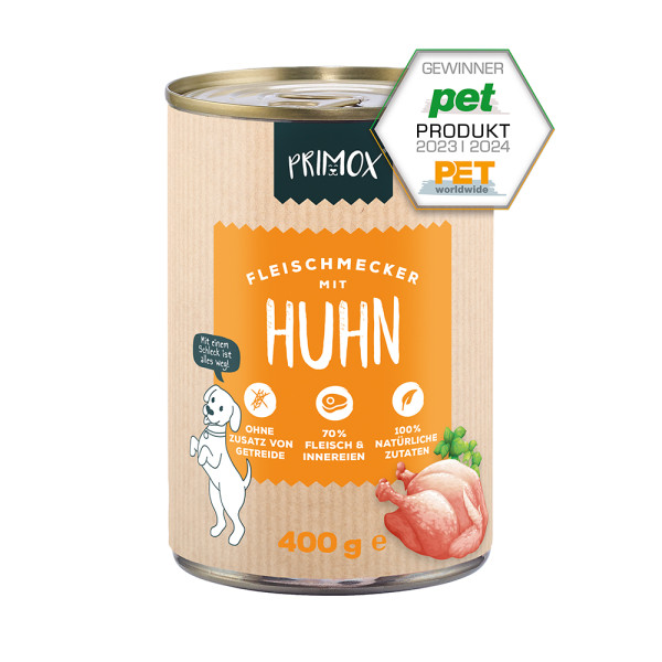 Primox Hunde Nassfutter mit Huhn 6 x 400g