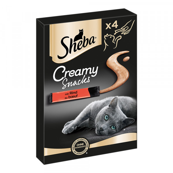 Sheba Creamy Snack mit Rind