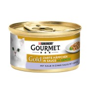 Gourmet Gold zarte Häppchen in Sauce mit Kalb&Gemüse Gourmet Gold zarte Häppchen in Sauce mit Kalb&Gemüse