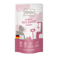 MjAMjAM Quetschie - DUO von von zarter Ente & saftigem Hühnchen an Möhrchen 125g MjAMjAM Quetschie - DUO von von zarter Ente & saftigem Hühnchen an Möhrchen 125g