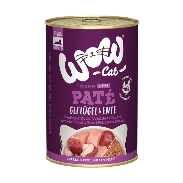 WOW CAT Senior Geflügel & Ente