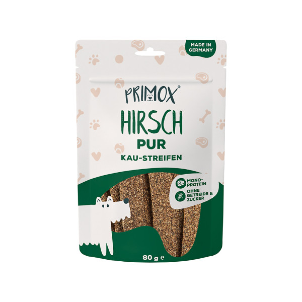 Primox Kaustreifen Hirsch pur 80g