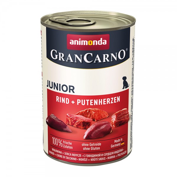 Animonda Gran Carno Original Junior mit Rind + Putenherzen